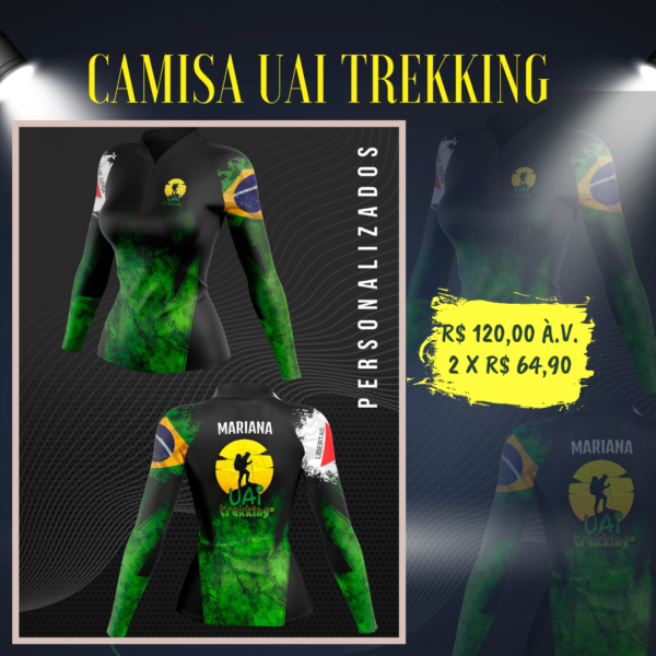 Camisa Uai Trekking - preta/verde